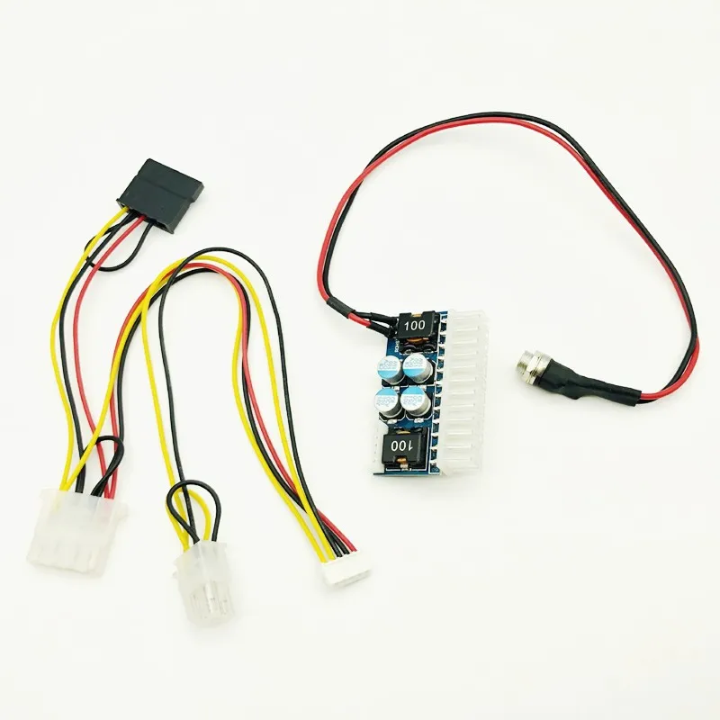 24pin DC ATX PSU, работающего на постоянном токе 12 В в Вход 160 Вт пиковый Выход переключатель DC-DC блок питания ATX Pico PSU ПК Mini ITX Питание для компьютера