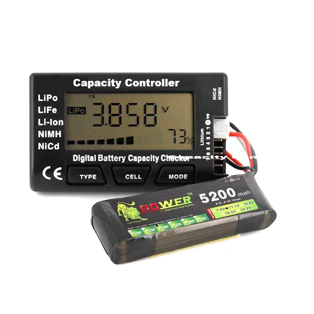 Details about  / Digital Battery Capacity Checker RC 7 Cellmeter For LiPo LiFe Li-ion Nicd NiMH^/&