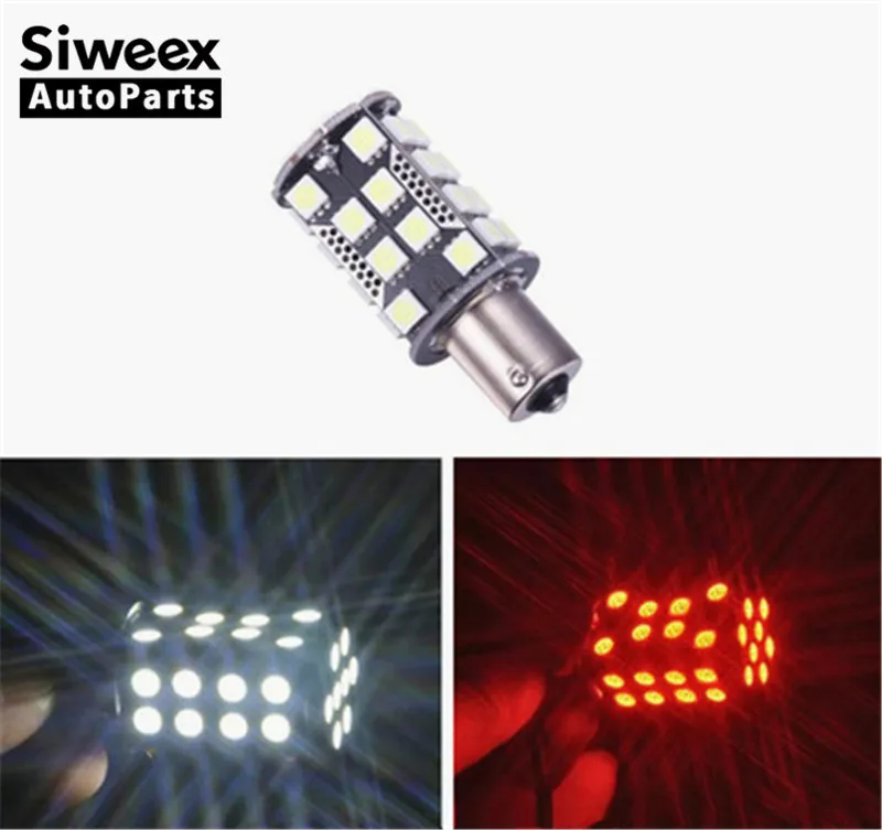 1 шт. 1156 BA15S 1157 BAY15D P21W 5050 40 SMD автомобильный белый красный светодиод задний Задний