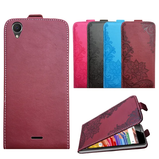 Cheap 3D Stereo Embossing lace flower butterfly flip up and down leather phone bag cover case for Haier HM-I502-FL