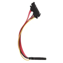 7 + 15 Pin Serial питания SATA данных combo удлинитель 100% Фирменная Новинка