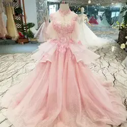 Великолепные розовые королевские свадебные платья 2019 новые элегантные вечерние свадебные платья без рукавов с открытой спиной Robe de mariée