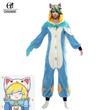 ROLECOS Game LOL Cosplay Costumes Star Guardian Ezreal Pajamas Guardian Pajamas Jumpsuits Costumes for Unisex Cosplay Costumes ROLECOS Game LOL Cosplay Costumes Star Guardian Ezreal Pajamas Guardian Pajamas Jumpsuits Costumes for Unisex Cosplay Costumes