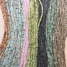 Настоящий драгоценный камень 2*4 мм Heishi Амазонит Исцеление чистая сила действительно натуральный камень шарик для мусульманских Молитвенные Четки ювелирных изделий DIY