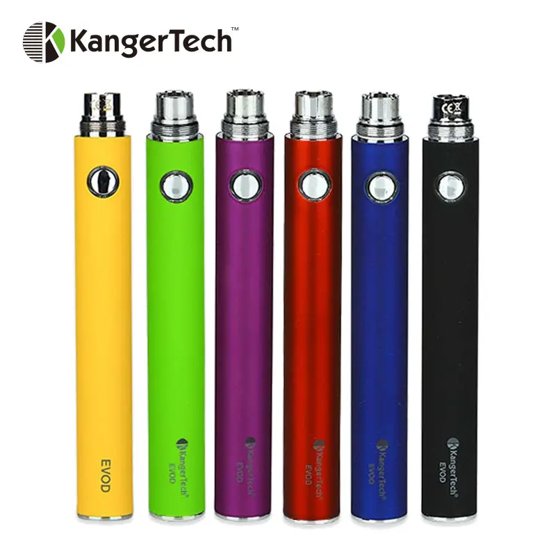 Оригинал Kangertech EVOD руководство Батарея Встроенный 1000 мАч Батарея с 5-нажмите защиты Совместимость для эго бак VAPE Батарея