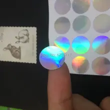 Пустая клеящаяся этикетка лазерная наклейка голограмма наклейки Размер 1,5 см 3000 шт