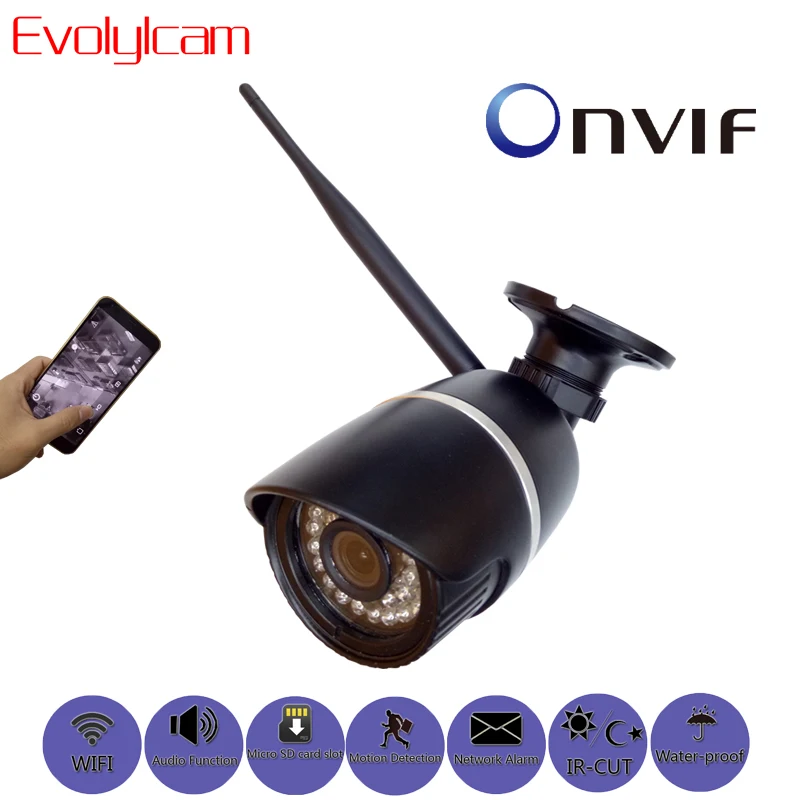 Evolylcam аудио Беспроводной Micro SD/TF слот для карты HD 720 P 1MP/960 P 1.3MP/1080 P 2MP IP Камера Wi-Fi P2P безопасность Onvif CCTV Камера