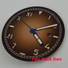 36,1 мм без логотипа окошко даты Калифорния циферблат подходит MIYOTA 8215 821A Минчжу 2813 циферблат+ руки D127