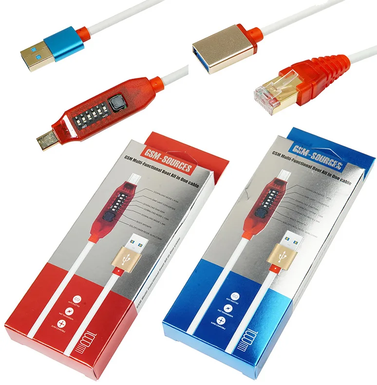 

All Boot Cable (EASY SWITCHING) Micro USB RJ45 All in One Multifunction Boot Cable edl cable Umf Cable