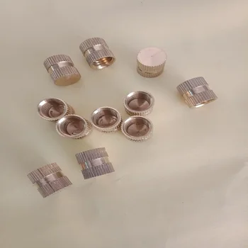 

Free delivery B type blind hole copper insert nut knurled copper cap injection copper nut D6.3 * M4 *L 5 6 7 8 10 12 14 16