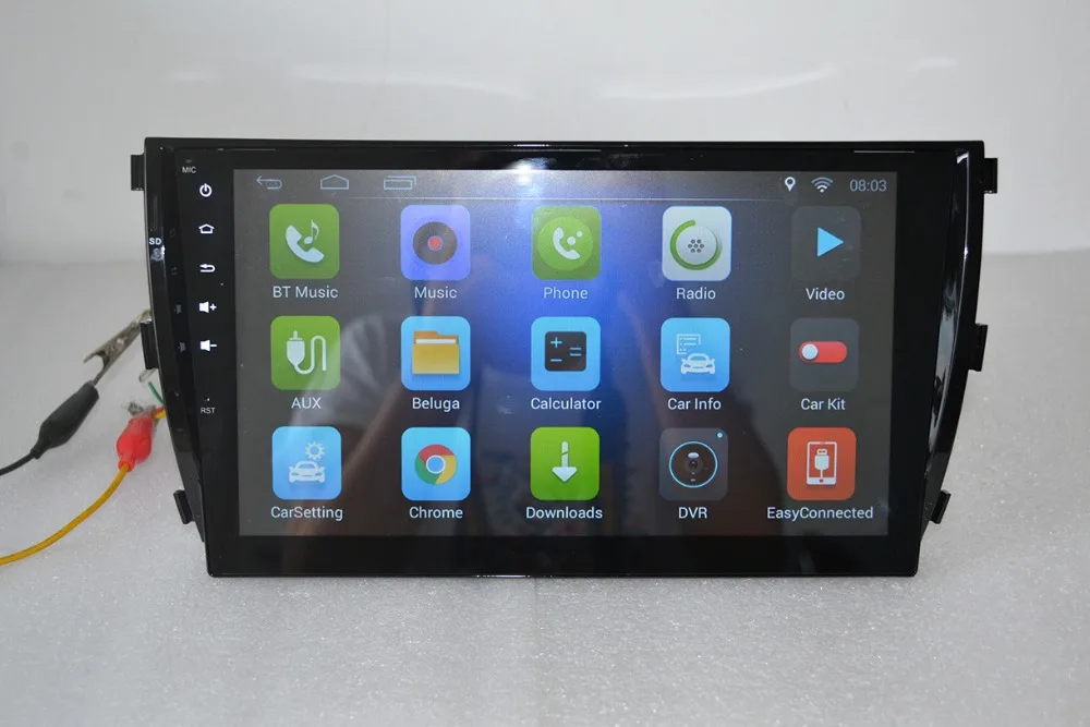 Best 10.1 inch 1024 x 600 quad core Android 7.0 for ZOTYE T600,car deckless gps navigation,video radio 3G,Wifi, 3