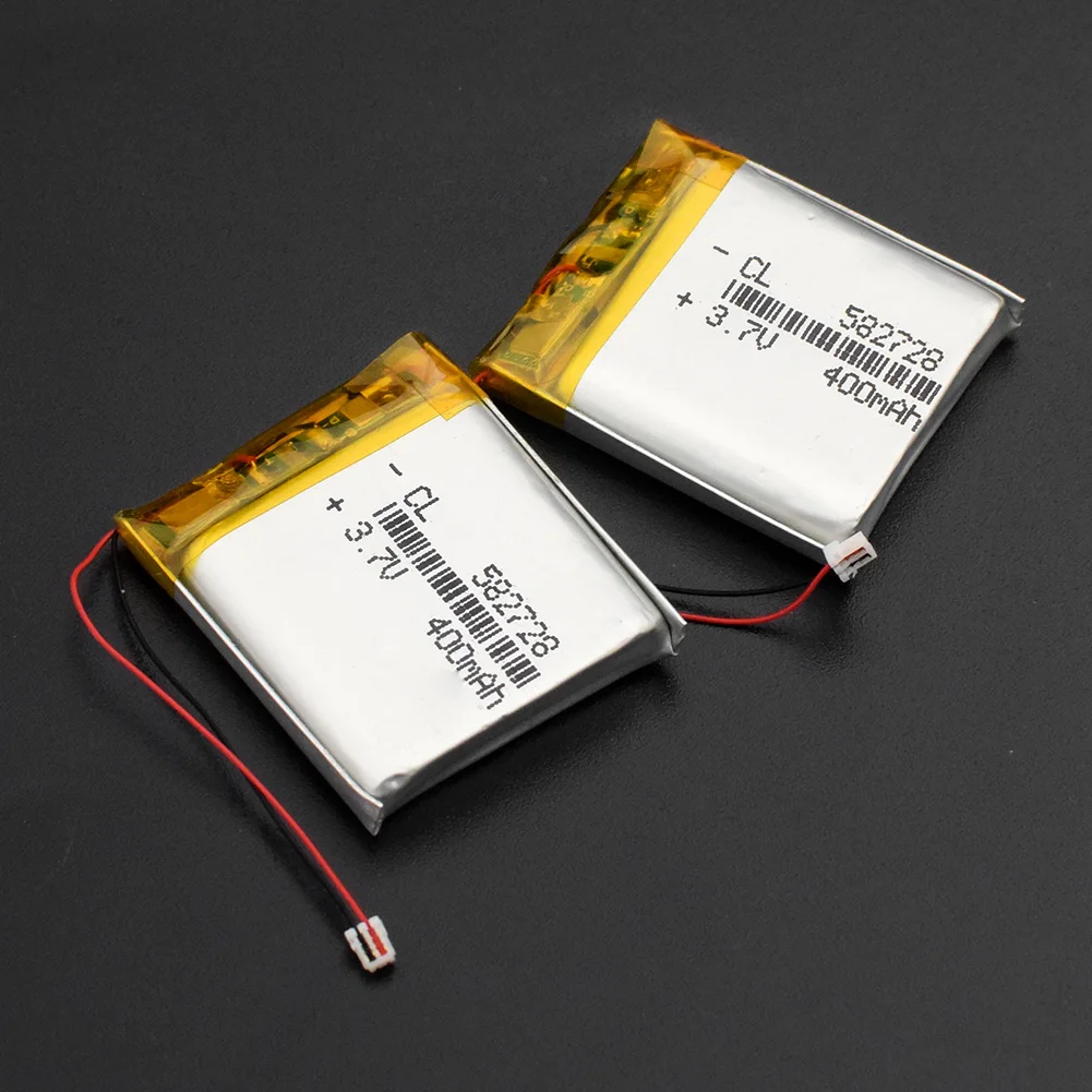 3,7 в 400 мАч литий-полимерная аккумуляторная батарея 582728 батарея литий-ионная Lipo ячейка для Bluetooth динамика КПК ноутбука gps