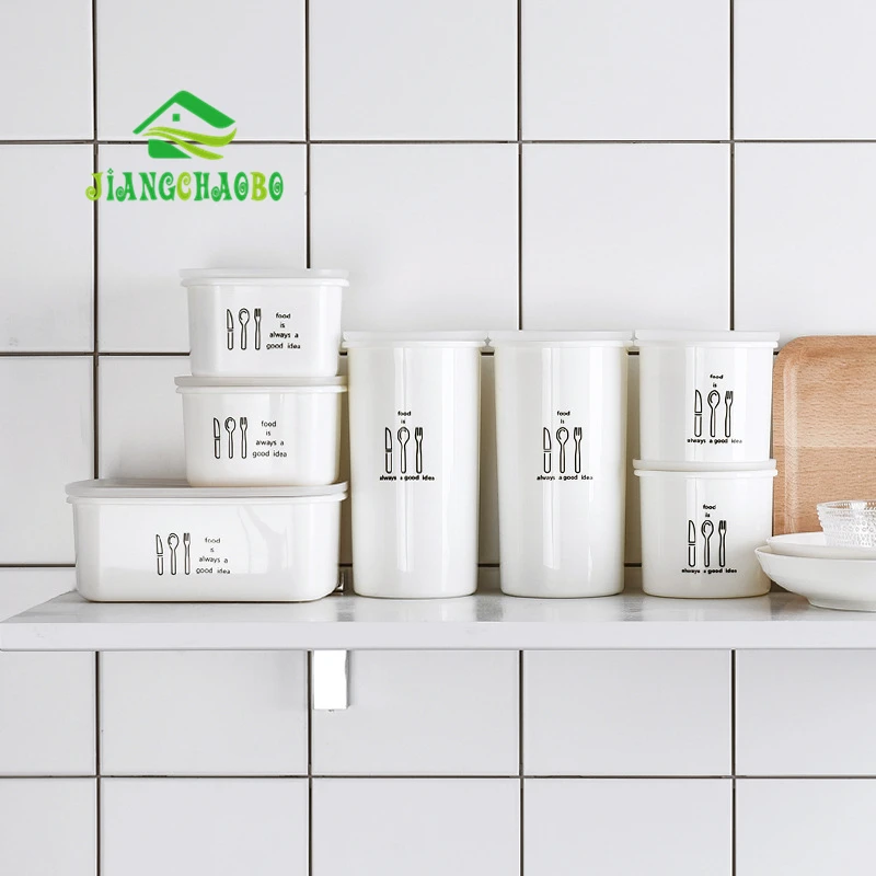 

Simple Food Storage Tank Sealed Cans Creative Stackable Kitchen Moisture Storage Tank Snacks Dried Fruit Storage Tank