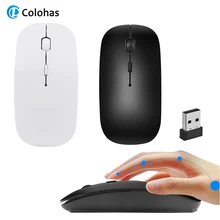 2.4G Wireless Gaming Mouse 1600 DPI USB Receiver Optical Computer Mouse For Macbook Laptop PC Notebook Desktop Ultra Slim Mice