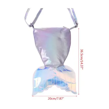 

Women Simple Leather Fish Tail Shoulder Lady Crossbody Bag Tote Messenger Satchel Purse Fashion Handbag