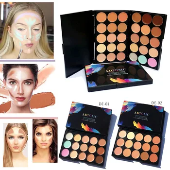 

15 Colors Full Coverage Cream Facial Face Cream Palettes Cosmetic Concealing Foundation Concealer Makeup Silky base Palettes