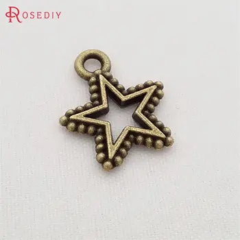 

(29384)50PCS 18x15MM Antique Bronze Zinc Alloy Star Charms Pendants Diy Jewelry Findings Accessories Wholesale
