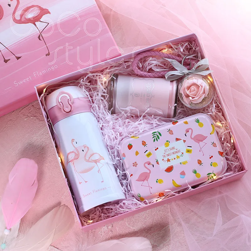 pink gift box with Thermos  (6)
