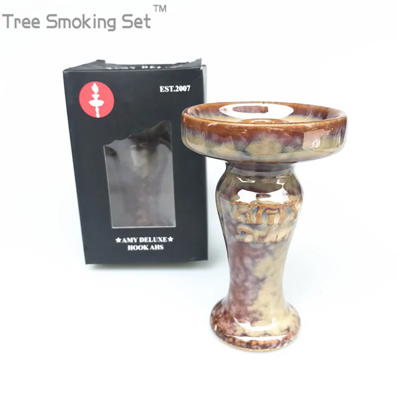 

1pcs amy deluex box hooka bowl accessories narguile vaporizador de erva nargile aksesuarlar aksesuarlar oduman kohle verre