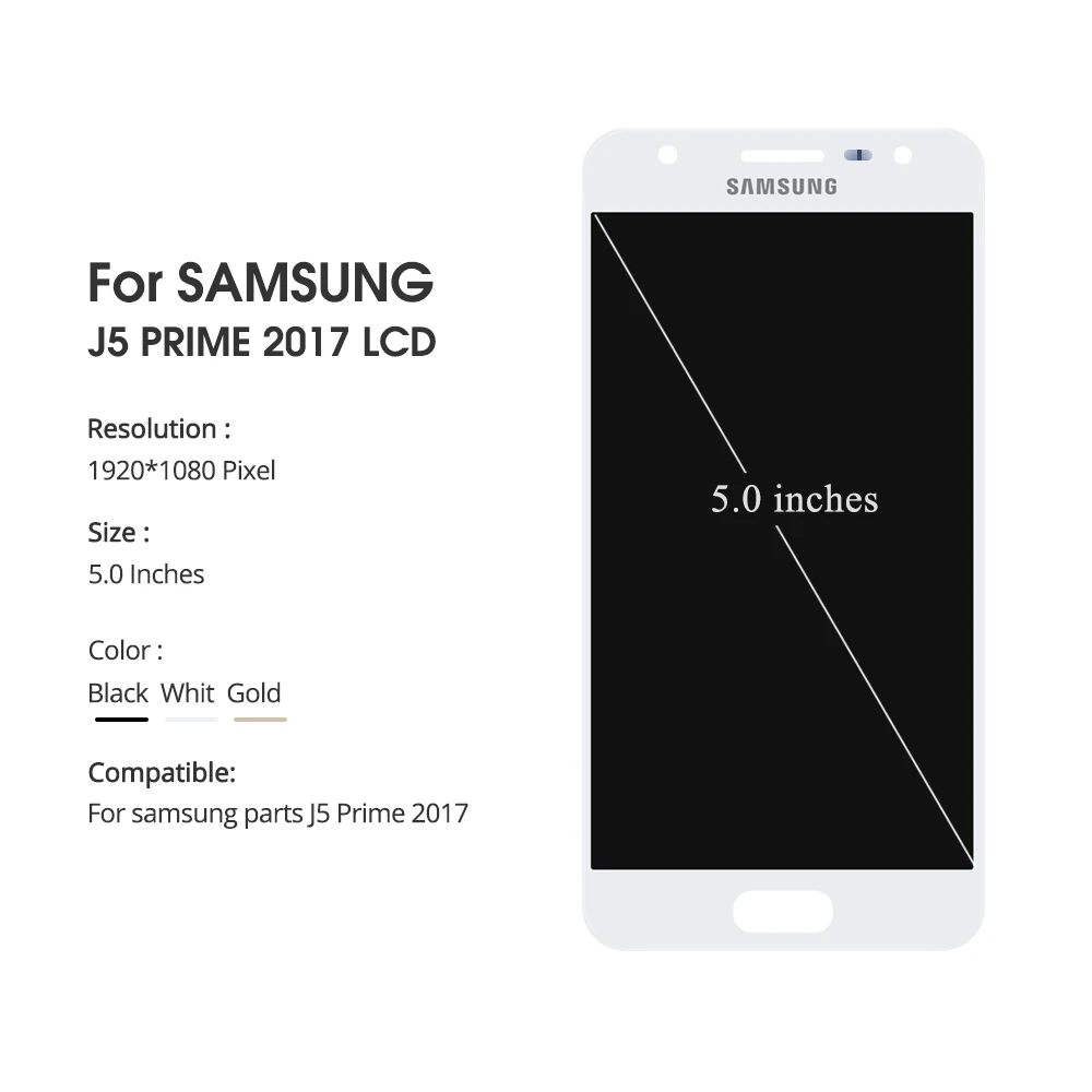 Для samsung Galaxy J5 Prime G570 G570F On5 G5700 G571 ЖК-дисплей Дисплей кодирующий преобразователь сенсорного экрана в сборе Замена