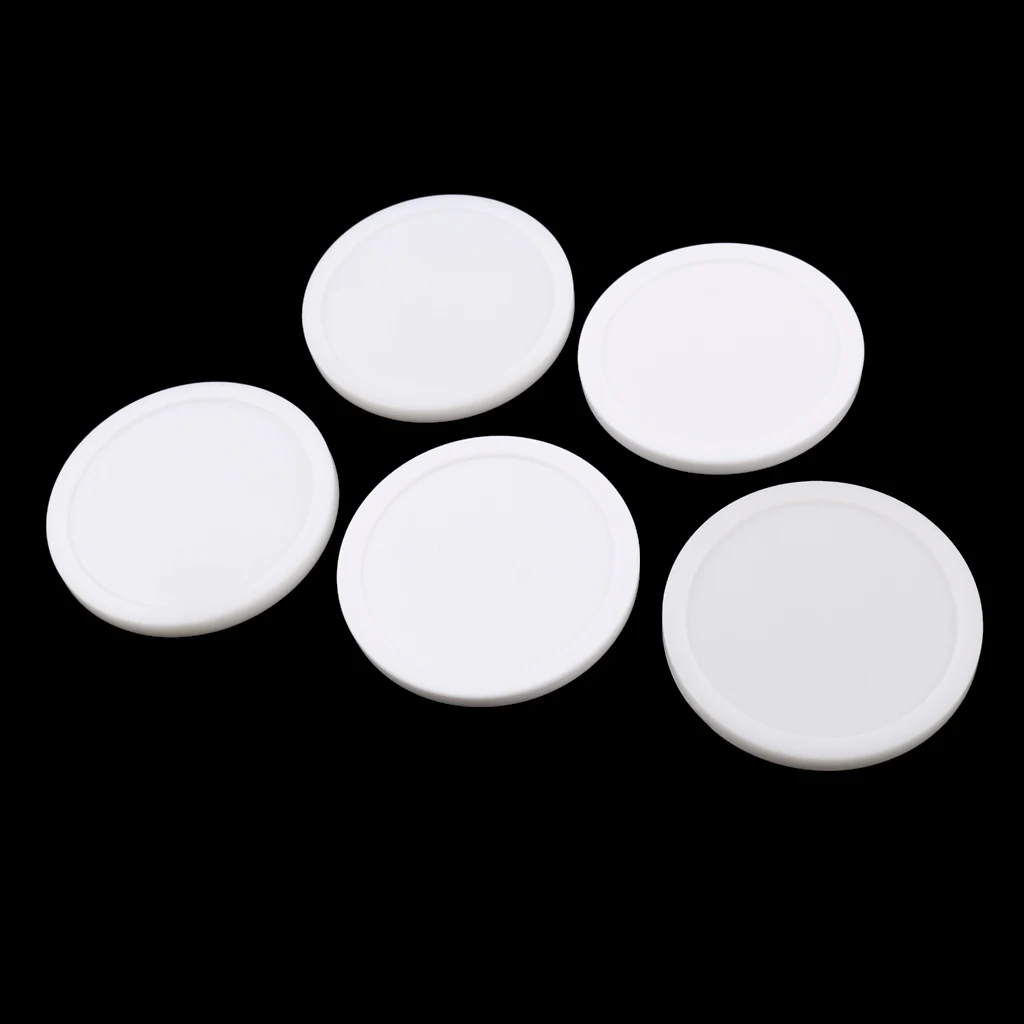 5 Pieces 82mm Air Hockey Replacement Pucks For Game Tables Accessories Standard Air Hockey Equipment Pucks