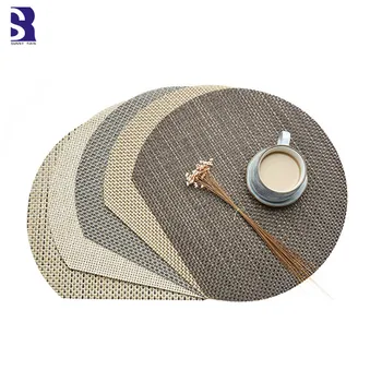 

SunnyRain 6-Piece Luxury Round Table Setting Placemat Waterproof Place Mats Insulation Mat