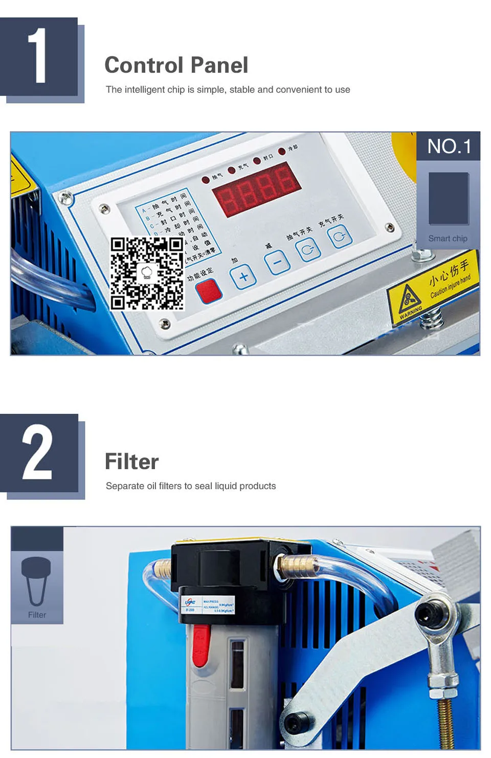 Vacuum packing machine sealing machine 5