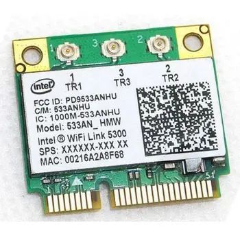 

mini pcie Card for intel Wifi 5300 533AN_MMW 2.4Ghz I5Ghz 300M/450M Wireless Mini PCI-E IBM Thinkpad lenovo X201S X201