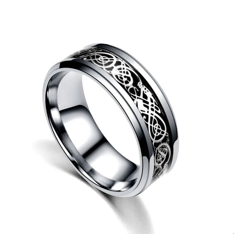 5 видов цветов, Ретро стиль, золото,, кольцо из нержавеющей стали 316L дракона, мужские ювелирные изделия для мужчин, обручальное кольцо, мужское кольцо для влюбленных