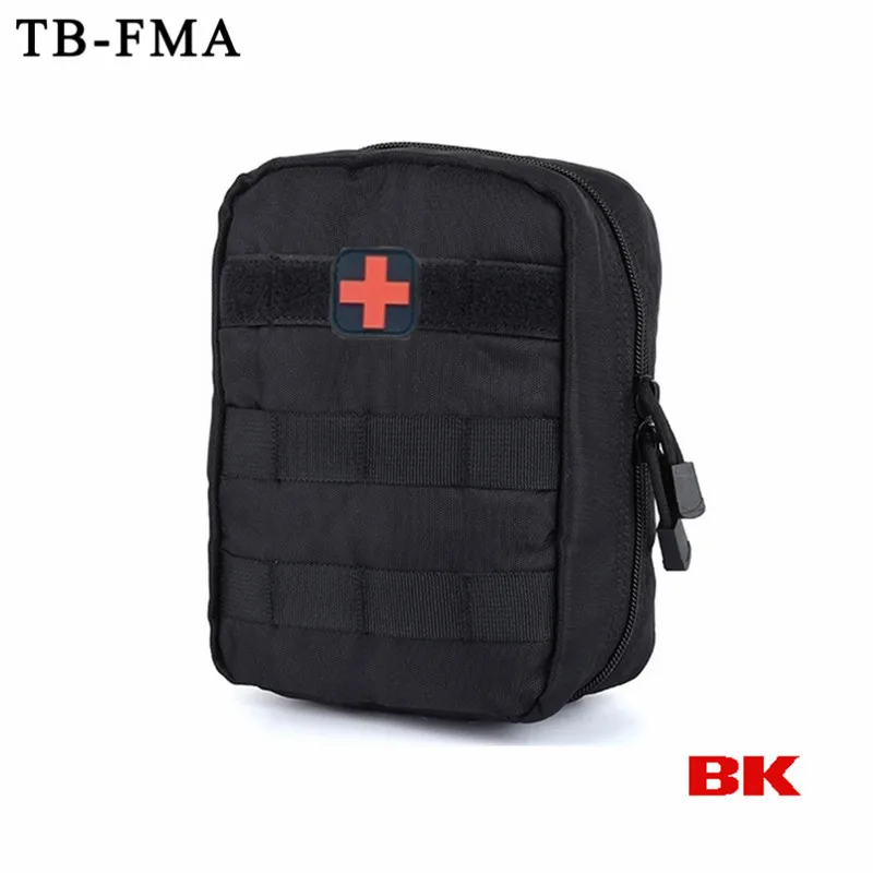 TB-FMA новые аварийные комплекты пустой мешок Мини Тактический медицинский аптечка военный поясной уличный кемпинг тактический Молл Сумка - Цвет: BK