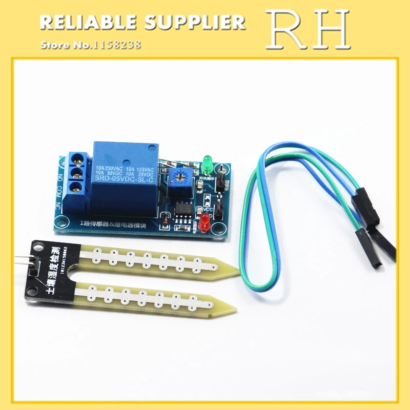 1 channel relay module 5V soil moisture sensor controller module