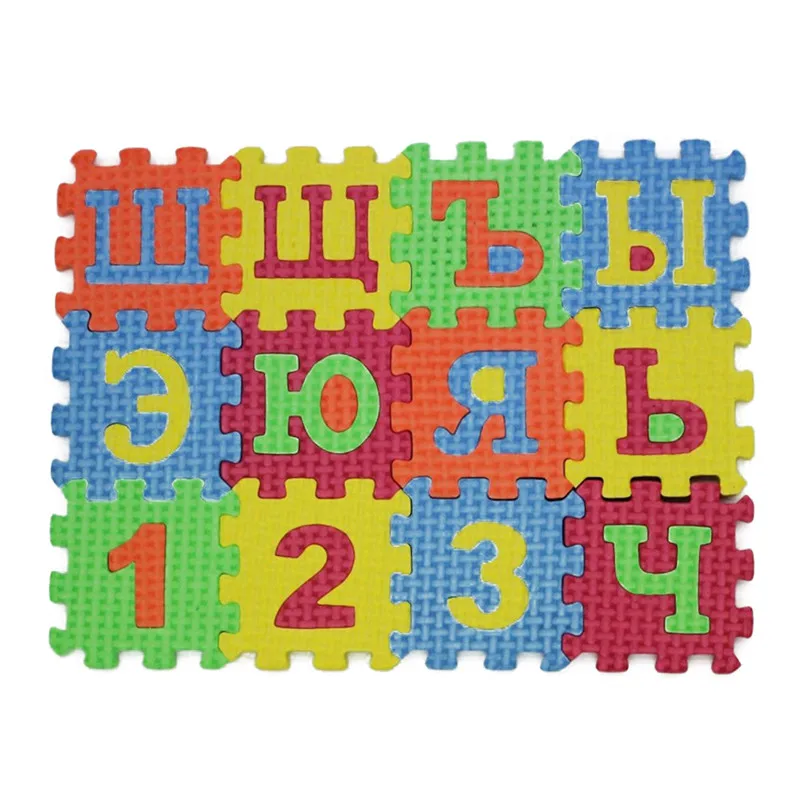 Русский язык пена обучающая игрушка буква русского алфавита игрушки для детей Детские разделенные суставы головоломки коврики для детей