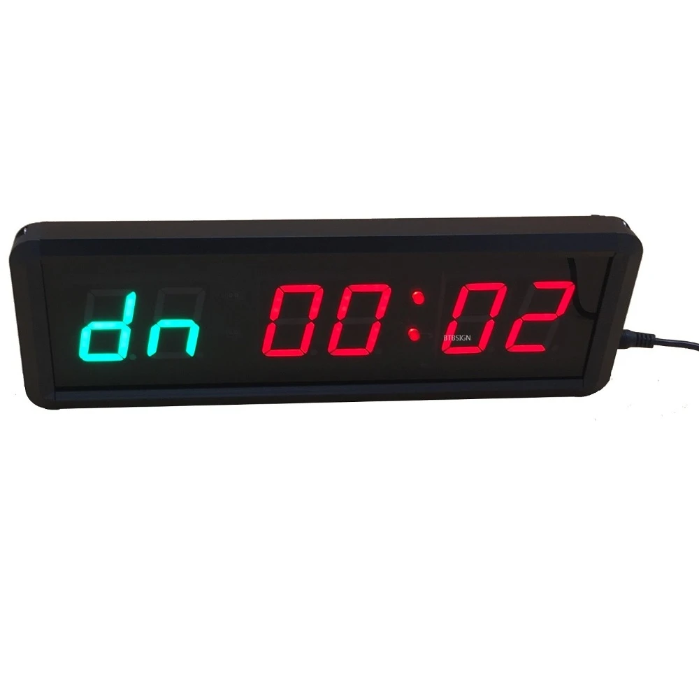 1.5 Inch LED Interval Timer Home Gym Stopwatch Count Down//Up Clock Tabata Boxing