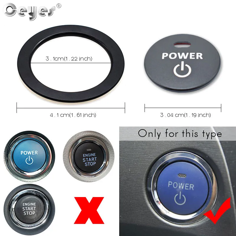 Start Engine Button Ring for TOYOTA (23)
