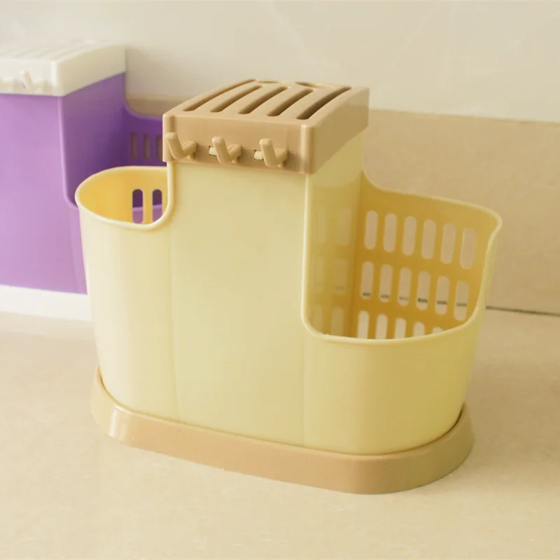  Multifunction Knife Holder Plastic Chopsticks Cage Draining Rack Storage Shelf Stand For Knives Kit
