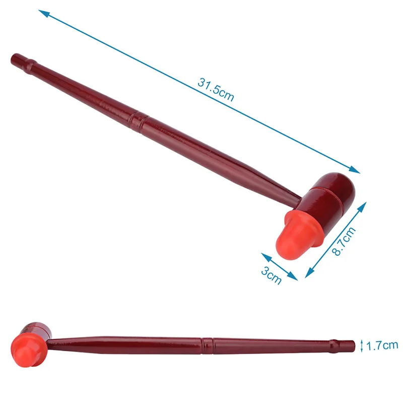 2 шт. деревянный резиновый массажный молоток стук молоток Reliever Расслабляющая палка для тела задняя нога плечо скребок Инструмент для здоровья