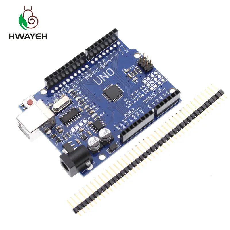 10 шт. высокое качество один комплект hwayeh UNO R3 CH340G + MEGA328P чип 16 МГц для arduino макетная