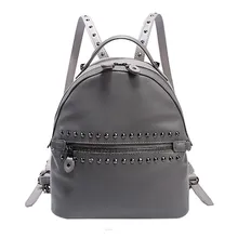 Niet Rucksack Schwarz 2017 Neue Design Pu Frauen Leder Rucksack Damen frauen Reisetaschen Mode Paket Weiblichen Marke Rucksack