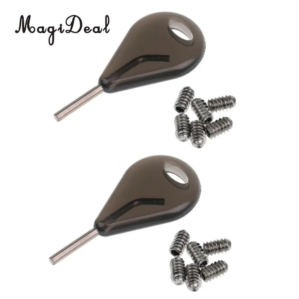 5.2cm Surf Board Fin Key Fin Replacement Accessory with 12Pcs Grub Screws for Surfboard Surf Board Long Board