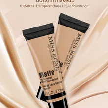 MISS ROSE Жидкая основа для макияжа лица с высоким освещением, полное покрытие, отбеливание кожи, длительное увлажнение, Профессиональное использование, новинка May29