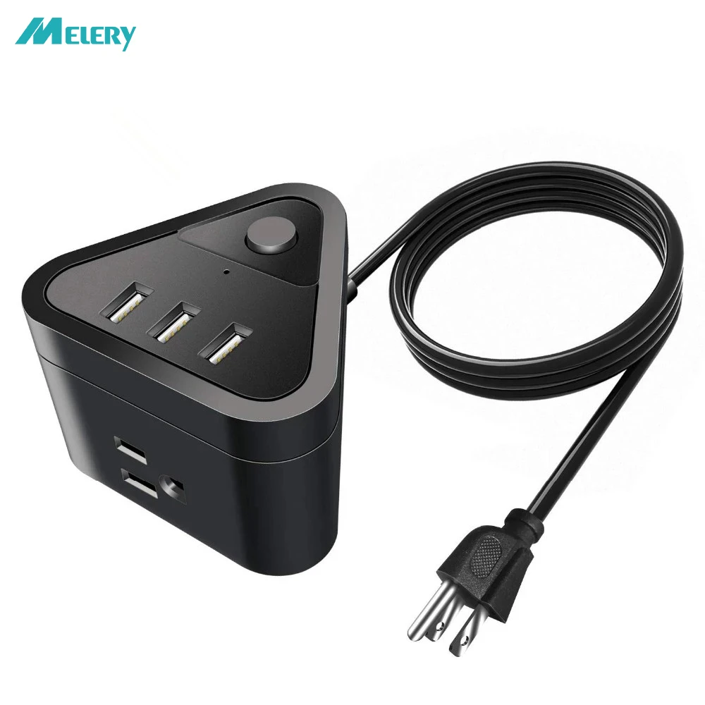 

Multiple Power Strip Electric Extension Socket 3-way 3 USB Outlets US Plug Child-proof Safety Gate Surge Protection 1.5m Cable