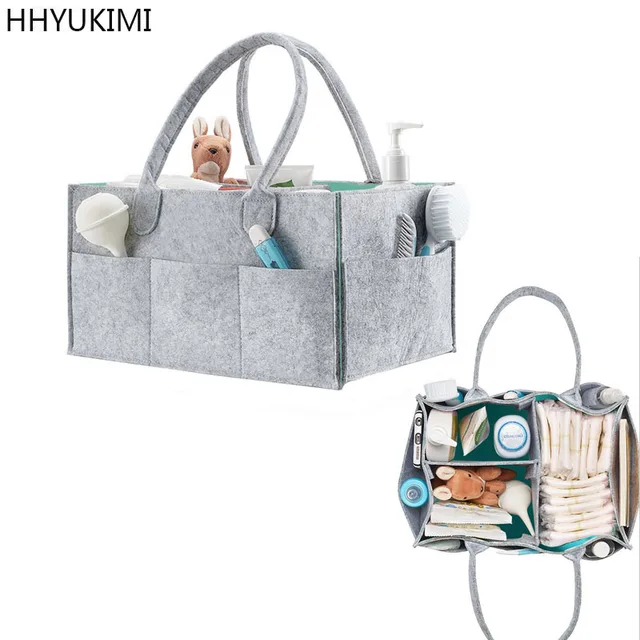 HHYUKIMI Foldable Baby Diaper Caddy Organiser Gift Kid Toys Portable Storage Bag/box for Car Travel Changing Table Organizere