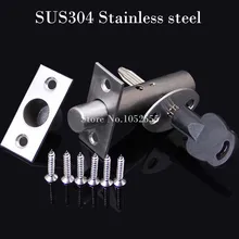 High Quality 304 stainless steel tubewell lock channel door latch lock aisle invisible door lock Mortise locks Free Shipping K21 lanxstar professional door lock factory wholesale stainless steel locks room door split lock modern wire drawing door locks