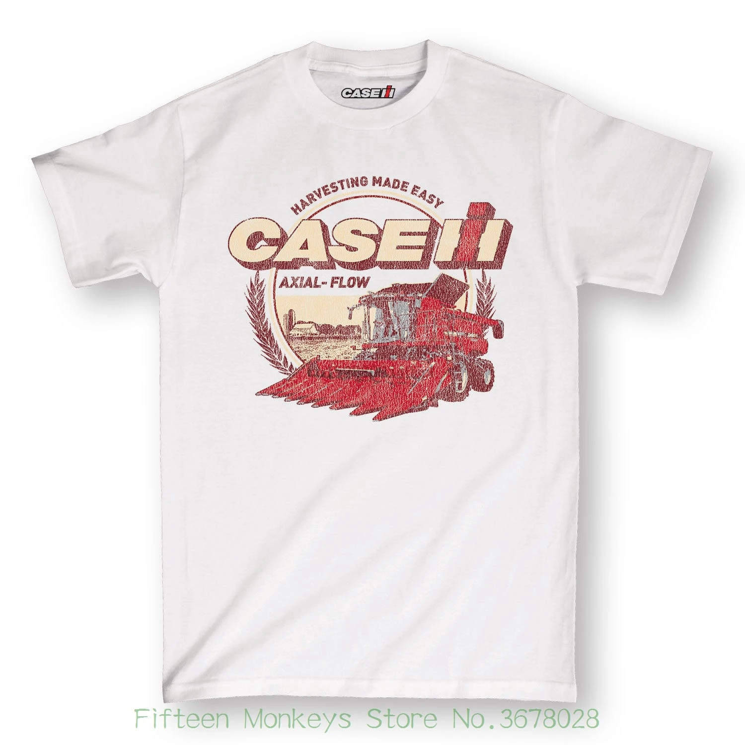 

Men Adult T Shirt Short Sleeve Cotton Case Ih Axial Flow Circle Adult Short Sleeve Tee