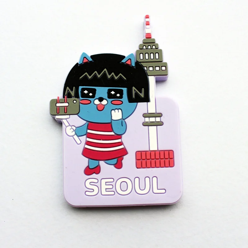 

1pc Creative Cartoon Cocoa Friends Go to school Fridge Magnet Magnetic Cocoa Phone Sticker Kid Friends party Gift home Deco