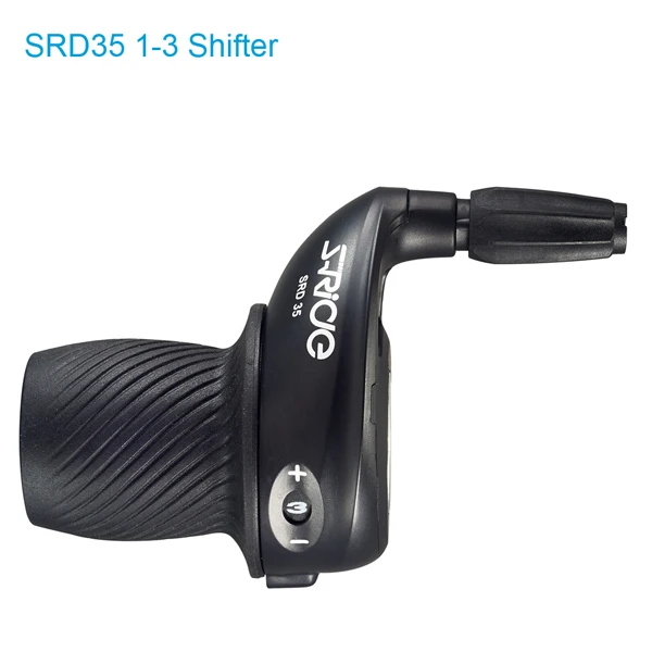 S-Ride MTB велосипед 3x6 Скорость Twist Shifter левый и правый Twist Grip Шестерня шифтеры подходят для Shimano SL-RS25 пружинное переключение - Цвет: Black 1-3 Shifter