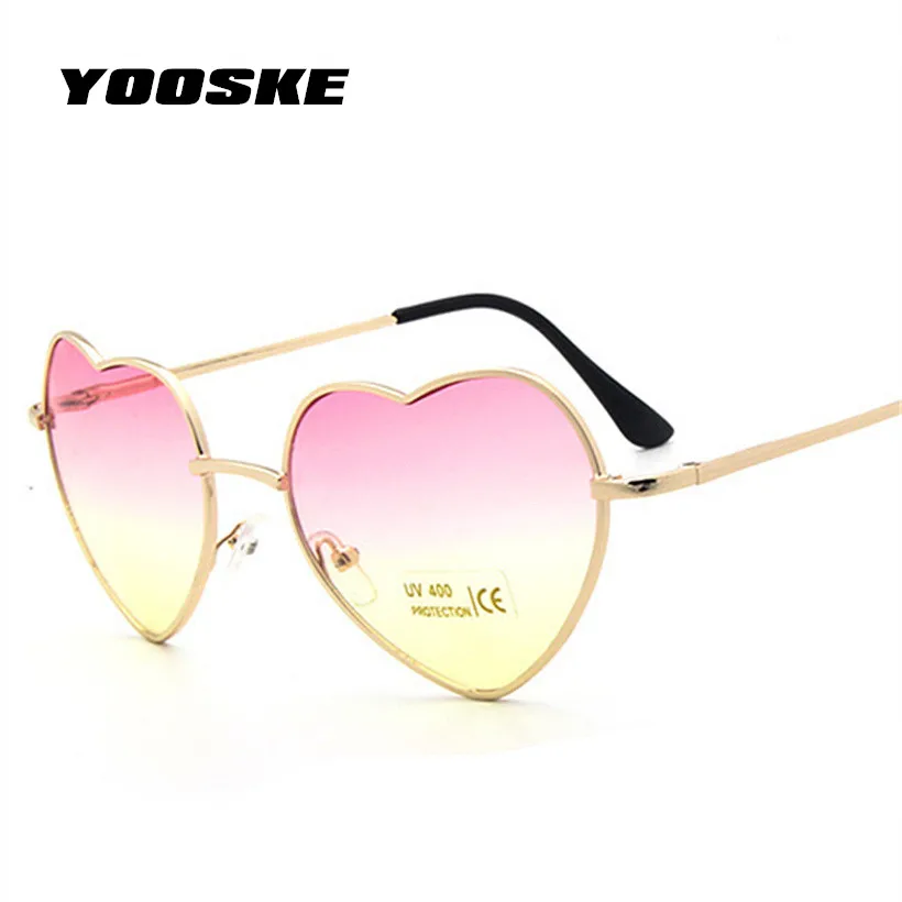 

Luxury Women Heart Sun Glasses Womens Heart Metal Sunglasses Reflective Lens Love Mirror Sun Glasses Leisure Shaped Eyeglasses