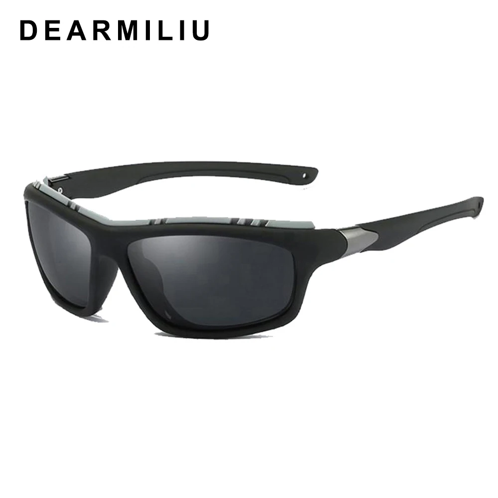 DEARMILIU брендовые поляризованные солнцезащитные очки для мужчин, с зеркальным покрытием Goggle вождения усиленный свет очки ночного видения для мужчин s/женщин