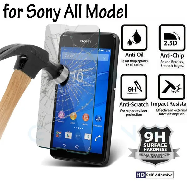 Защитное стекло закаленное 2.5D 0 26 мм 9H для Sony Xperia Z4 5 XA XA1 Ultra XZ L1 | Мобильные телефоны
