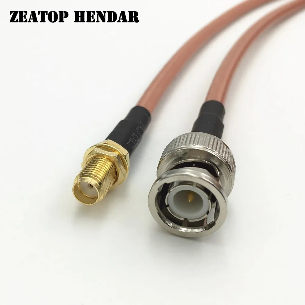 5 шт. RG142 Кабель BNC штекер SMA женский RF Pigtail прямой обжимной коаксиальный разъем с